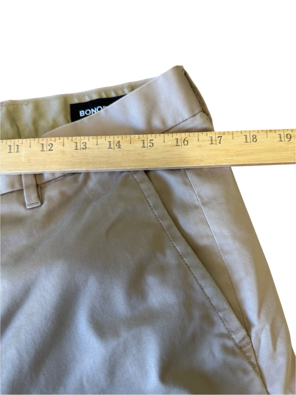 Bonobos Thursday Slim Beige Tan Chino Pants Men's sz 33x32(read) - Picture 7 of 11